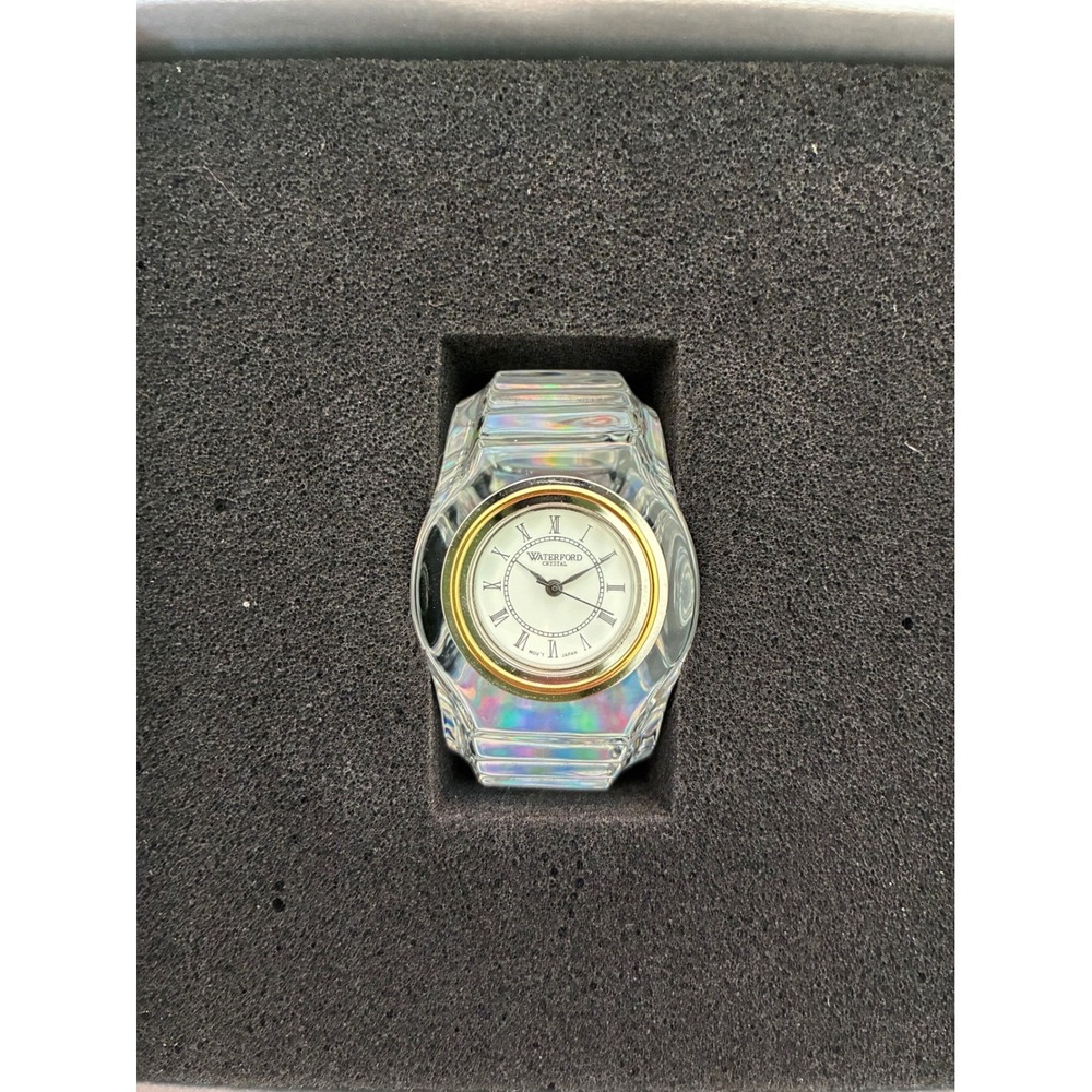 Waterford Crystal Occasions Those Special Moments Desk Clock Made in Ireland